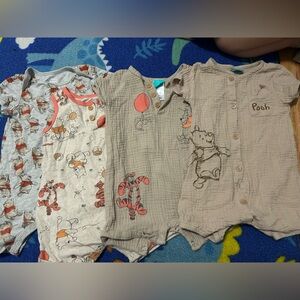 Disney Kids One Pieces Bodysuits - Gray and Tan